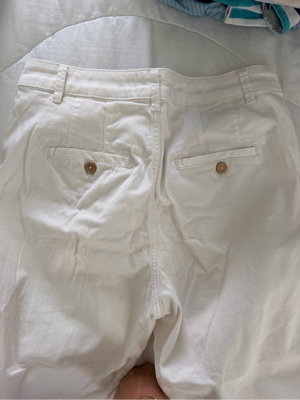 Anthropologie White Chino Pants - Picture 7 of 7